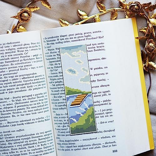 FREEBLOSS 6 Set Cross Stitch Bookmark Kit Scenery Pattern 8''x2.4'' 11CT - Image 5