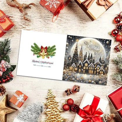 6pcs DIY Diamond Art Christmas Cards Kit with Envelopes & Tools-Diamond Dot Greeting Cards,Xmas 5D Rhinestones Painting for Adults,DIY Craft Family Friend Xmas Gifts(Christmas) - Image 7
