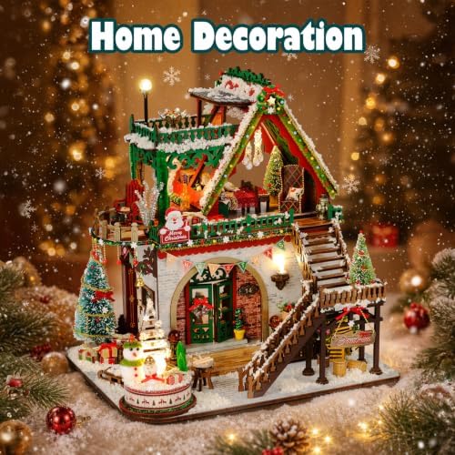 Christmas Miniature House Kit for Adults with Music Box & LED - Image 6