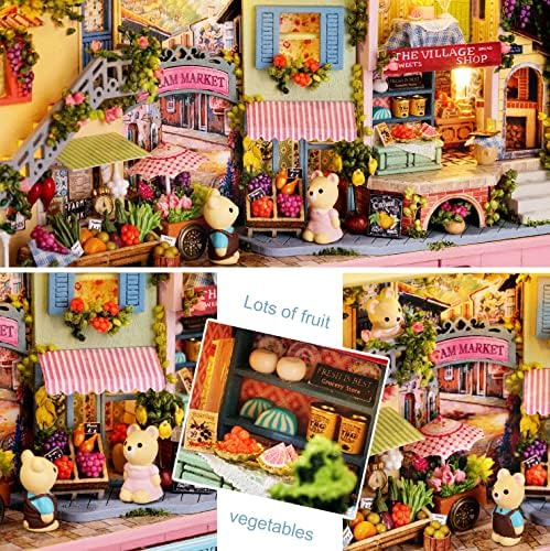 Spilay Dollhouse Miniature with Furniture,DIY Dollhouse Kit Mini Iron Box Theater,1:24 Scale Creative Room Best Birthday Gift for Adult Lover Girl Friend Birthday Gift (Q08) - Image 5