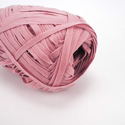 NICEEC 3 Packs Kraft Paper Yarn- Soft Raffia Ribbon Yarn for Crocheting & Knitting, Polyester, DIY Weaving - Total 474yds, 5.3oz - Pink