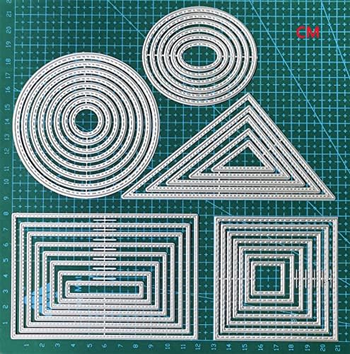 8PCS Circle Cutting Dies Handmade DIY Paper Cards Album Decoration Stencils Template Embossing for Card Scrapbooking Craft (Round) - Image 5