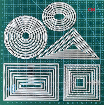 8PCS Circle Cutting Dies Handmade DIY Paper Cards Album Decoration Stencils Template Embossing for Card Scrapbooking Craft (Round) - Image 5