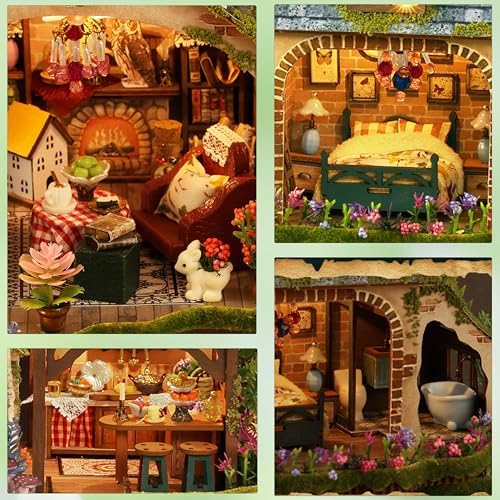ISSEVE Miniature House Kit, Forest Adventure Tiny House Building Kit - Image 3