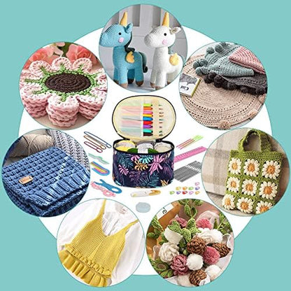 Aeelike Crochet Kit for Beginners Adults, Navy Leaves - Image 4
