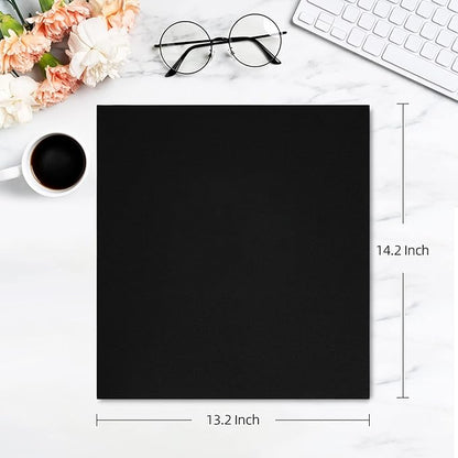 potricher Photo Album for 4x6 1000 Photos Linen Cover Extra Large Capacity Picture Book for Family Wedding Anniversary and Baby (Black)