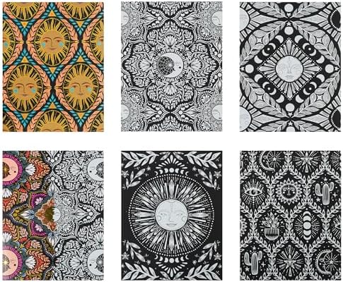 Brea Reese Scratch Art Paper Pad - Moon & Sun Metallic Adult Craft Kit - Image 4