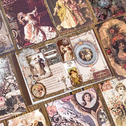 Scrapbook Supplies Kit, Vintage Junk journaling Supplies, Scrapbooking Kit - Image 3