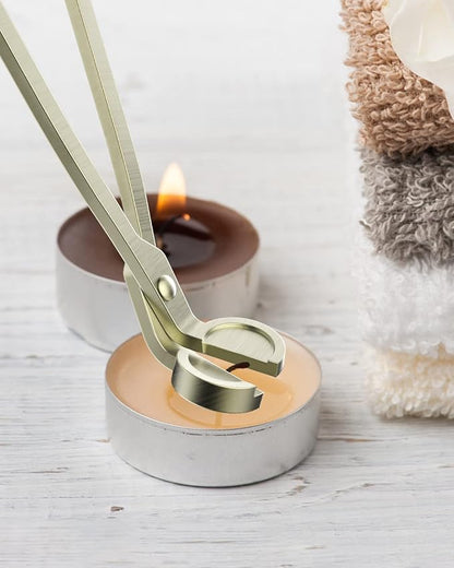 RONXS 3 in 1 Candle Accessory Set, Candle Wick Trimmer Cutter, Candle Snuffer Extinguisher, Wick Dipper with Gift Package for Candle Lover