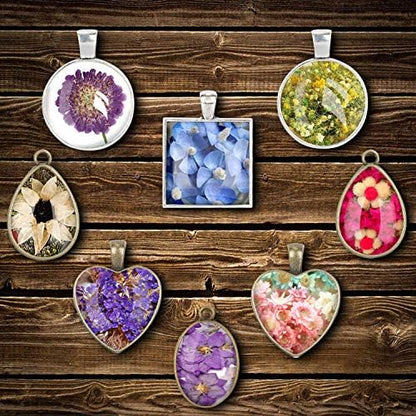 58Pcs Resin Jewelry Molds 5 Styles Pendant Trays Resin Jewelry Making Kit - Image 5