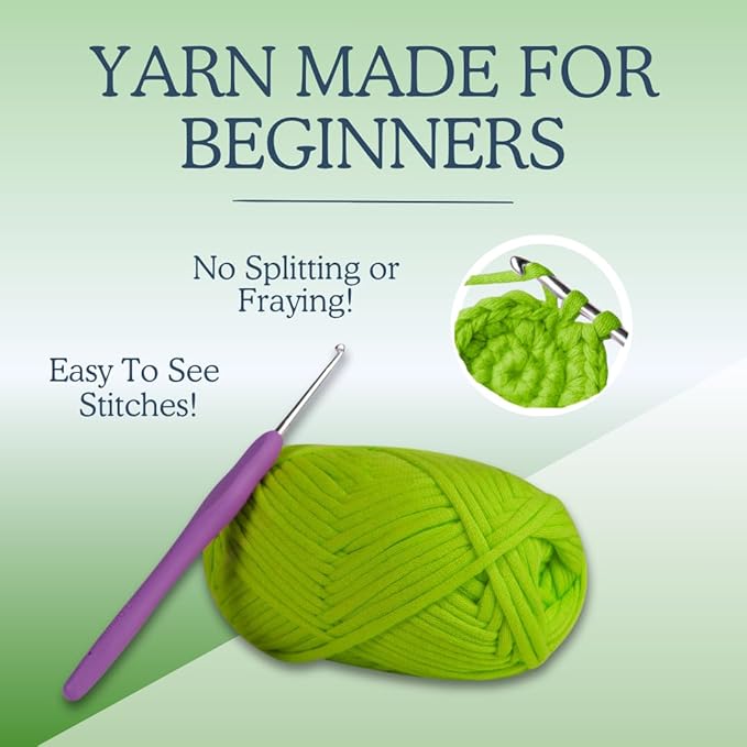 KelliDream Magic Circle Tool Inclusive Learn to Crochet Kit for Beginners+/Intermediates; Step-by-Step Video Tutorials; All Supplies to Make Cute Amigurumi (Snail)