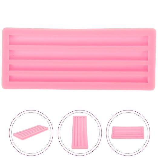 EXCEART Half Round Silicone Wax Stick Mold 6.38X2.56 Inch for Candle Making DIY Wax Seal Stick Mold Versatile Silicone Molds Candles for Home Craft Projects