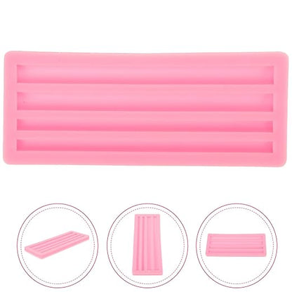 EXCEART Half Round Silicone Wax Stick Mold 6.38X2.56 Inch for Candle Making DIY Wax Seal Stick Mold Versatile Silicone Molds Candles for Home Craft Projects