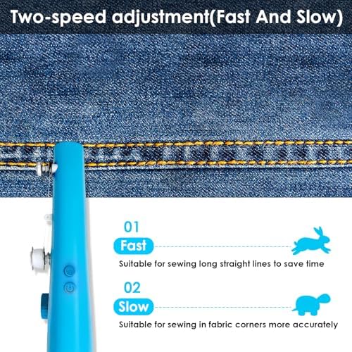 Handheld Sewing Machine,Hand Sewing Machine Portable Kits,Mini Sewing for Beginners and Adults,Easy to Use Suitable for Clothes,Holiday Decoration Production,DIY,Family Travel - Image 2