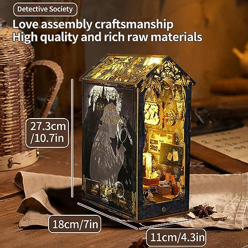 CRIOLPO Book Nook Kit - DIY Dollhouses Kit with LED Lights for Adults - Image 3