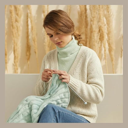 KnitPro Symfonie Hand Dyed Yarn | Extra Fine Merino Wool & Polyamide Blend for Knitting & Crocheting, Fingering Weight, Oeko-TEX Certified 400m, 100g Skein | Terra Semi-Solid Jasmine