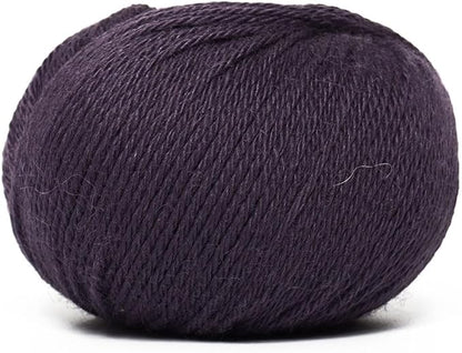 100% Baby Alpaca Yarn Wool Set of 3 Skeins (150 Grams) DK Weight - Made in Peru - Heavenly Soft and Perfect for Knitting and Crocheting (Purple, DK)