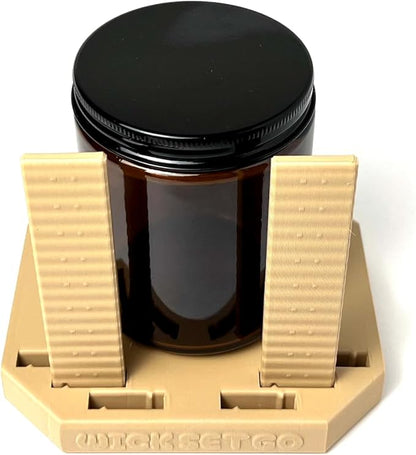 Sticker Label Application Installation Tool for Jars, Containers, Bottles, Adjustable Height Width Aligner for Drink Food Candle Labels