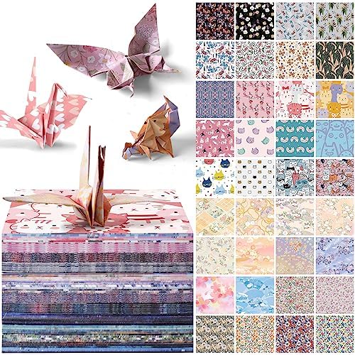 Origami Paper 6x6" Double Sided 12Pack/Set 10Colors Origami Kit,Craft Paper by Mifuner