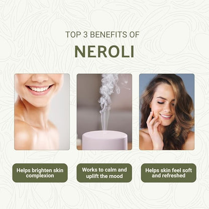 Nature Packaged Neroli Essential Oil - Direct from Al Sheikh for Export Egypt - Steam Distilled - Aceite de Neroli for Aromatherapy, Massage, Diffuser, DIY Candle and Soap Making - 2lbs