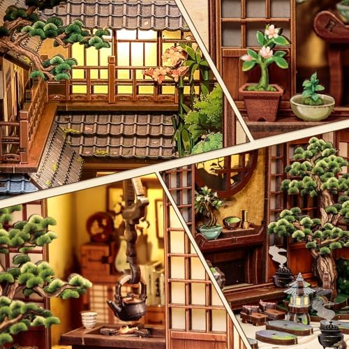 Fsolis Japanese Book Nook Kit for Adults, Serene Courtyard - Image 7