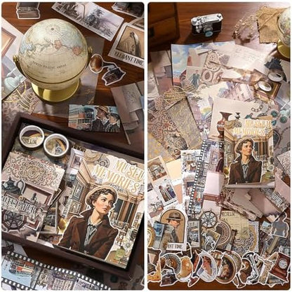 Scrapbook Supplies Kit, Vintage Junk journaling Supplies, Scrapbooking Kit - Image 2