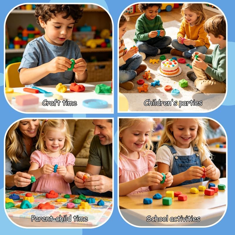 MuseLuxe 200 Colors Air Dry Clay Kit with Sculpting Tools - Image 6