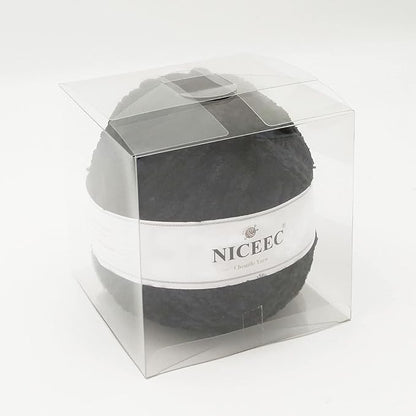 NICEEC 300g Soft Chenille Yarn Blanket Velvet Yarn for Knitting, Crochet, Weaving DIY Craft Total Length 150m (164yds)_Black