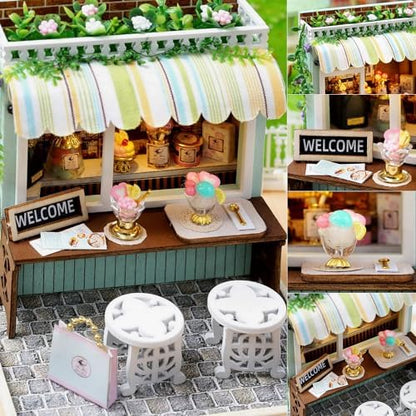 DIY Miniature Dollhouse Kit with Furniture Plus Dust Proof for Teens Adults - Image 6