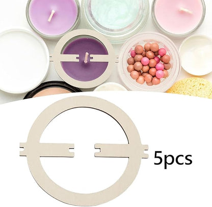 5X Wooden Wick Centering Tool Practical Round Easy Use Manual Tool Candle Wick Stabilizer for Candle DIY Making Home Use, D