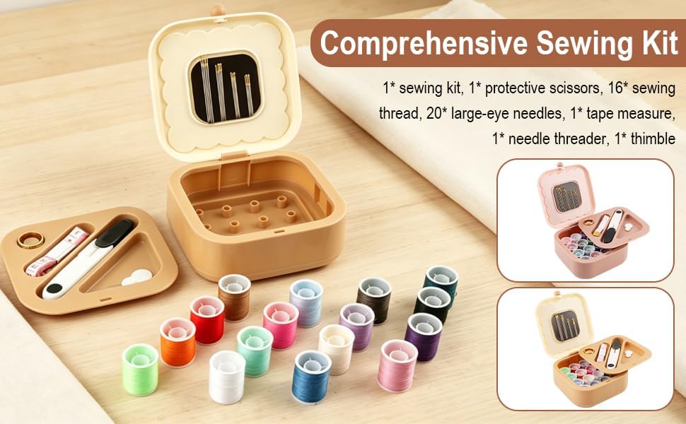Sewing Kit for Adults and Beginners, 41 Pcs Needle and Thread Set - Image 6