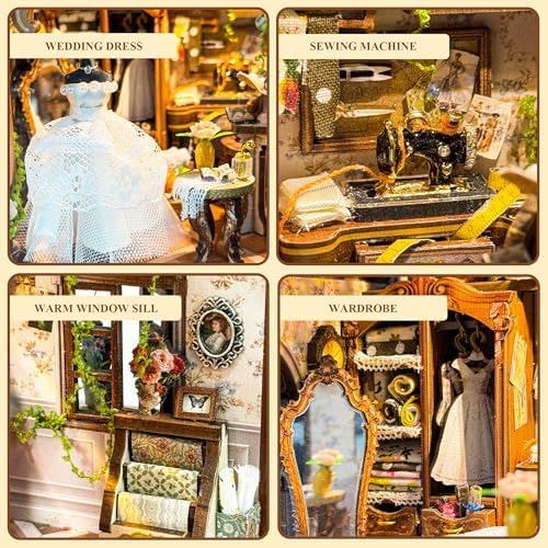 Book Nook Kit DIY Miniature House 3D Wooden Puzzle - Dream Dress Studio - Image 5