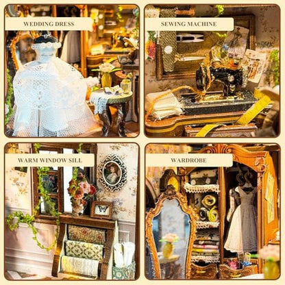 Book Nook Kit DIY Miniature House 3D Wooden Puzzle - Dream Dress Studio - Image 5