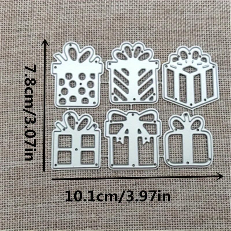 Lapoo Tool Metal Cutting Die for Scrapbooking - Durable, Cut Stencils for DIY Scrapbook Photo Album Decorative Paper Card, Card Making Supplies, Embossing (6 Kinds of Gifts 4 x 3.1 in) - Image 3