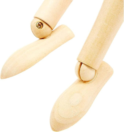 Bright Creations Drawing Mannequin - Wooden Mannequin for Drawing & Figure Reference - 12-Inch, Wooden, 2-Pack