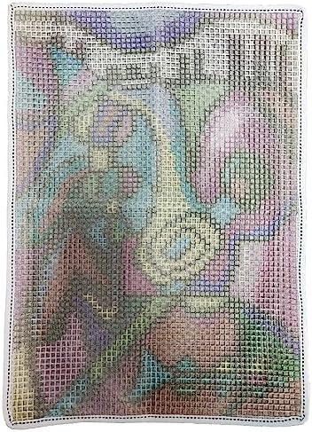 Music Latch Hook Kits Rug, DIY Christmas Latch Hook Kit for Adult Unfinished Crocheting Yarn Embroidery 20.5X15 Inch - Image 6