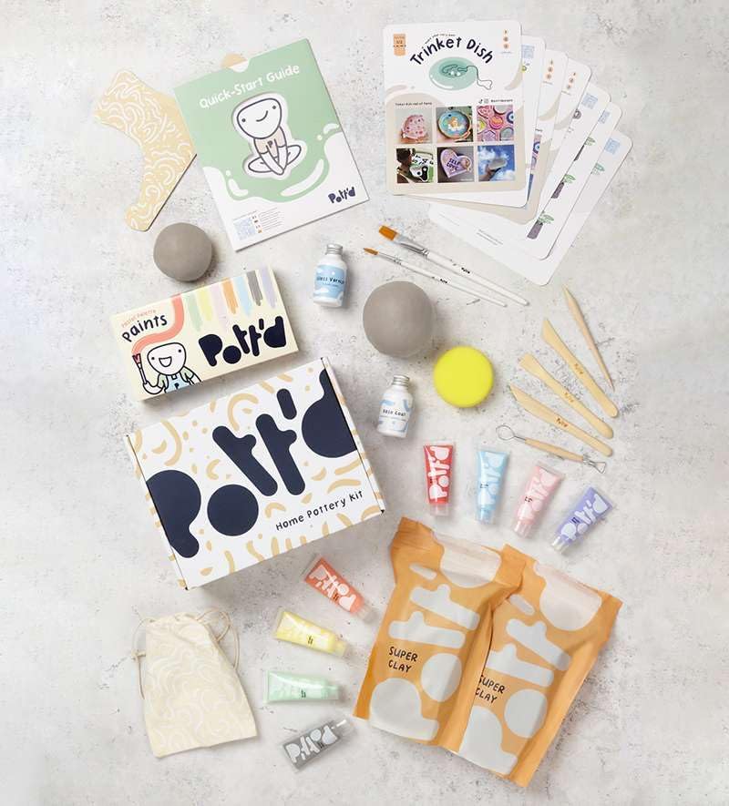 Pott'd Pottery Kit, Air Dry Clay Kit for Adults & Beginners - Image 5