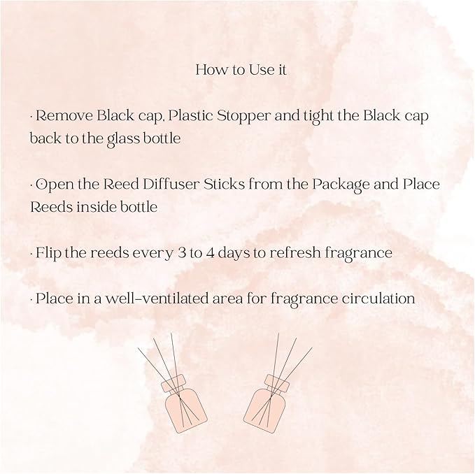Preston and Lee Reed Diffuser Set | 100 ml (3.4 fl oz) White Tea Scent | Reed Diffuser Set | Aromatherapy Diffusers | Natural Reed Diffuser Oil for Home and Spa Fragrance