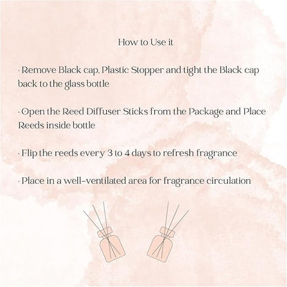Preston and Lee Reed Diffuser Set | 100 ml (3.4 fl oz) White Tea Scent | Reed Diffuser Set | Aromatherapy Diffusers | Natural Reed Diffuser Oil for Home and Spa Fragrance