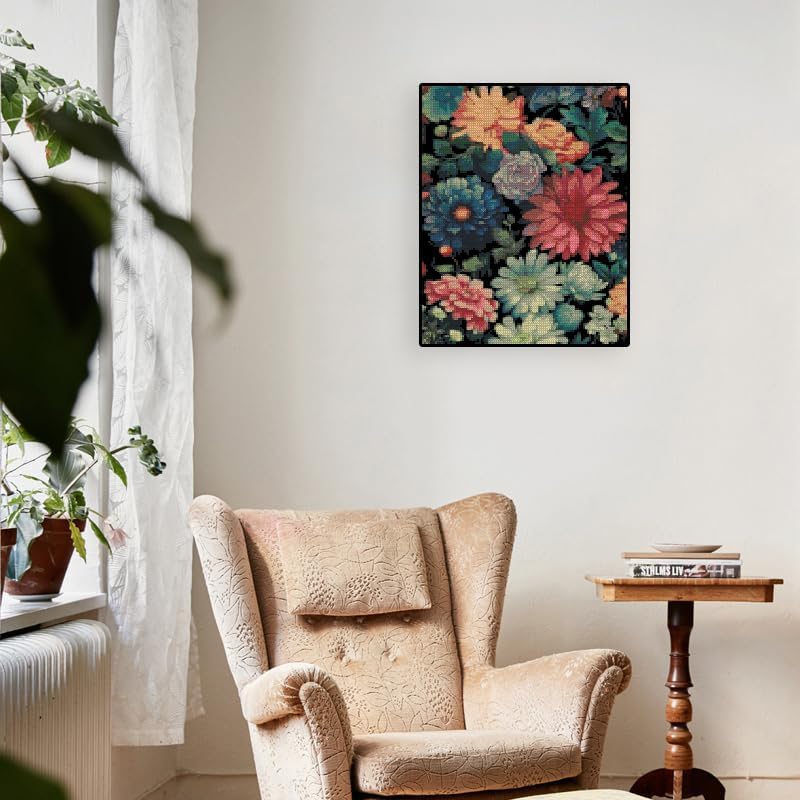 Succulent Stamped Cross Stitch Kits Flowers Patterns Crossstitching Crafts - Image 5