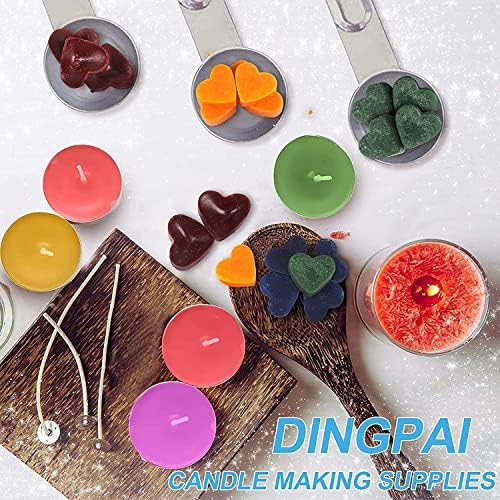 DINGPAI Candle Making Supplies, Candle Make Pouring Pot, Wicks & Soy Wax - Image 6