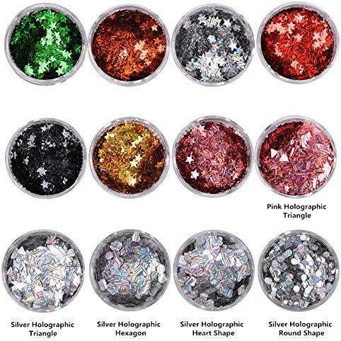 UV resin glue kit 10pcs 12 molds with lamp 48 decorations glitter dried flowers + Top coat gel to add shine, resin crafts jewelry making kit for pendants necklaces bracelets diamonds earrings - Image 5