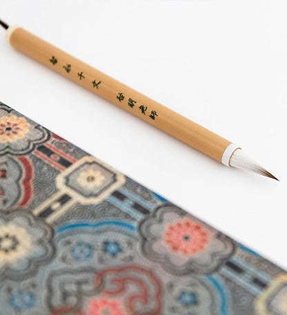 Professional Chinese calligraphy brush, Weasel tail hair Wolf Hair Lang Hao Sumi-e Brush for Zhi Yong's Thousand Character Classic, liquid Ink Brush for Running script Kanji Art, Zhi Yong Qian Wen 1pc