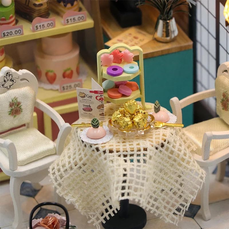 Miniature Wizardi Roombox- Dessert Cafe Tiny Home kit. DIY Kits for Adults. - Image 5