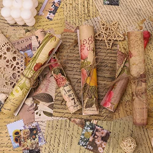 GNILLKO 300 PCS Vintage Scrapbook Supplies Kit - Image 4