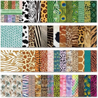 6x6" Origami Paper,50Sheets Double Sided Colored Paper,Square Craft Paper - Image 6