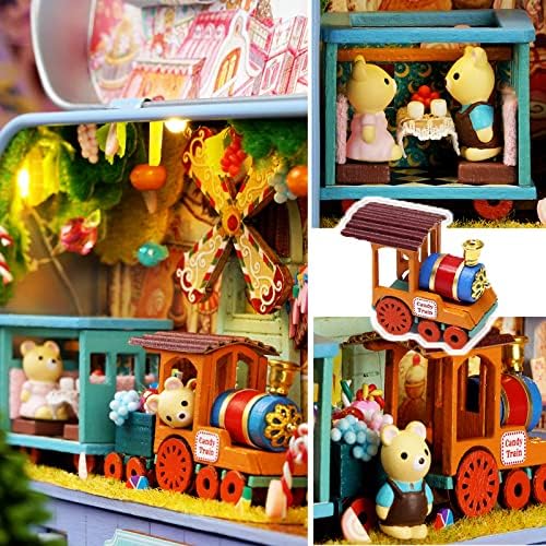 Spilay Dollhouse Miniature with Furniture,DIY Dollhouse Kit Mini Iron Box Theater,1:24 Scale Creative Room Best Birthday Gift for Adult Lover Girl Friend Birthday Gift (Q09) - Image 6