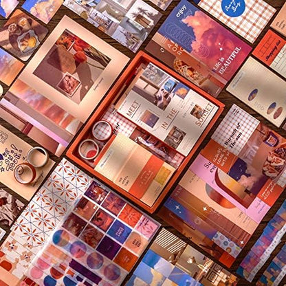 Scrapbooking Supplies Kit, Aesthetic Junk Journal Supplies, Scrapbook Kit - Image 3