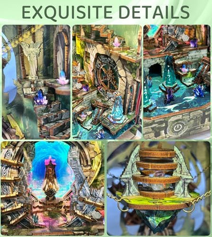 Spilay Book Nook Kit for Adults, Magic Miniature House Building Kit - Image 4