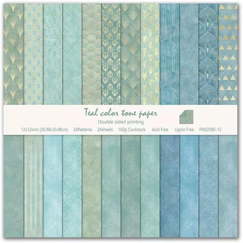 Boho Scrapbook Paper Vintage Flower Pattern Papers Pad 12×12,24 Sheets Double-Sided Bobo Floral Scrapbooking CardStock Paper Pad for Holiday Cardmaking DIY Origami Papers. by iKammo